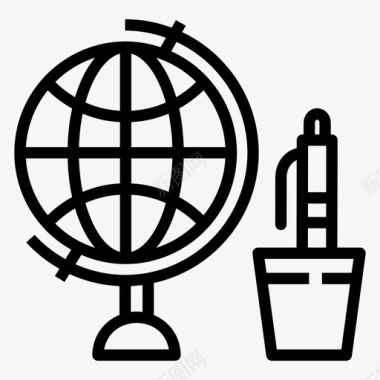 全球教育全球学习办公桌配件图标图标