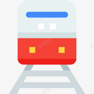 火车运输和物流2平图标图标