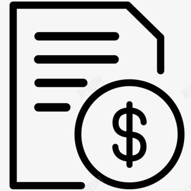 收据预算会计帐单图标图标