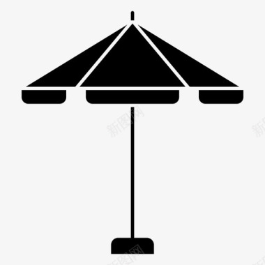 遮阳伞遮阳篷遮盖物图标图标