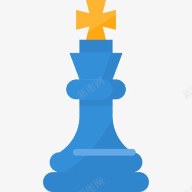 国际象棋棋子SEO89扁平图标图标