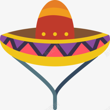 高管帽墨西哥帽墨西哥17平顶图标图标