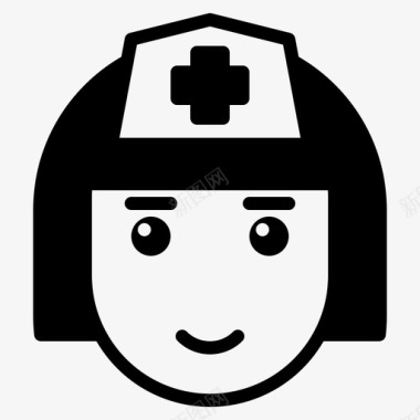 护士护士化身医院图标图标