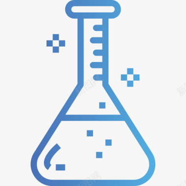 科学实验烧杯烧杯药物3梯度图标图标