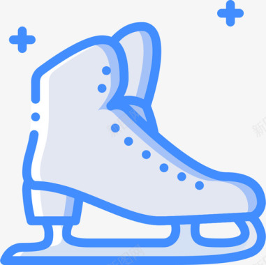 滑板冬季运动29蓝色图标图标