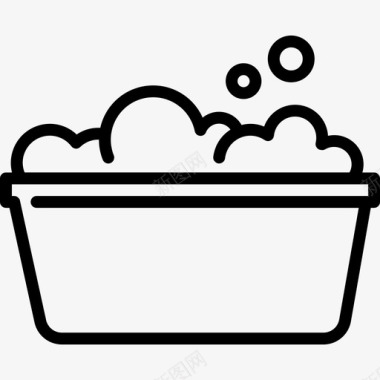碗盆清洁图标图标