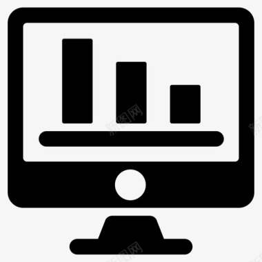 彩色信息图表数据监控数据分析图形表示图标图标