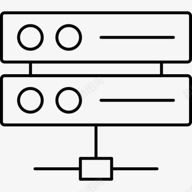 云服务器服务器连接数据库图标图标