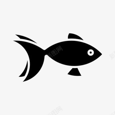 金鱼动物淡水鱼图标图标