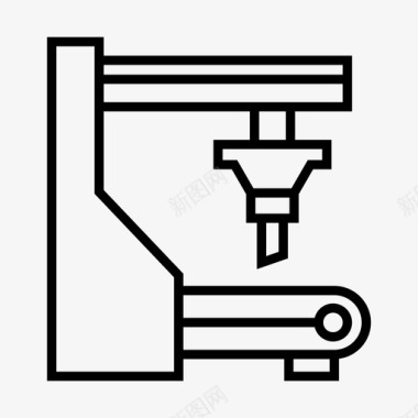 制造钱币机械自动化工业图标图标