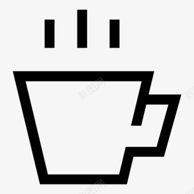 咖啡厅咖啡杯子图标图标