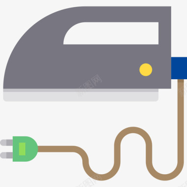 立式熨斗熨斗家用电子2扁平图标图标