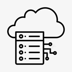 服务系统云服务系统数据服务器图标高清图片