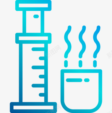 免扣66Aeropress厨房66线性坡度图标图标