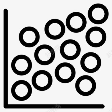 分散数据科学2线性图标图标