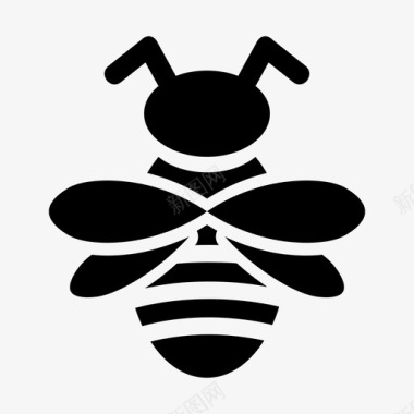 蜂蜜蜜蜂动物虫子图标图标