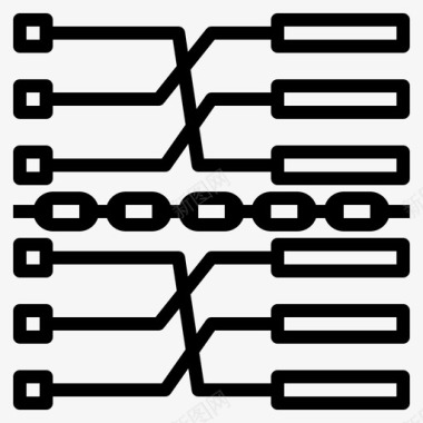 锁骨链免扣交易链芯片图标图标