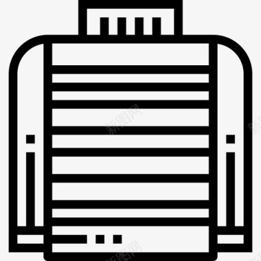 时髦的毛衣时髦16直线型图标图标