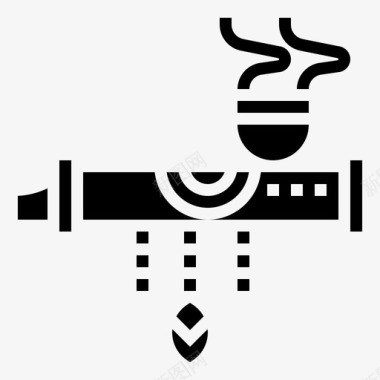 烟草雪茄香烟图标图标
