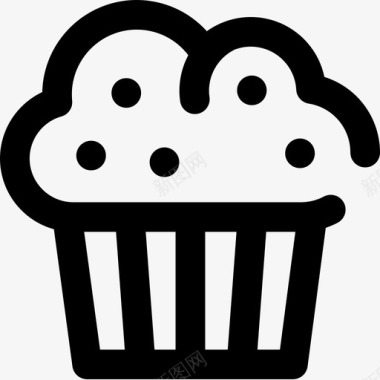 松饼杂项63轮廓图标图标