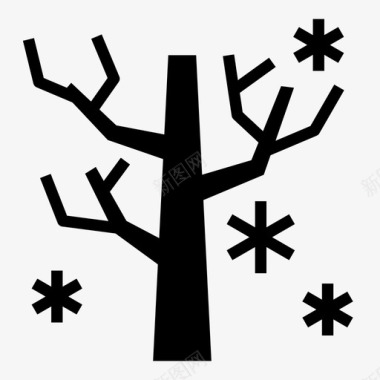 雪枝autmun树图标图标