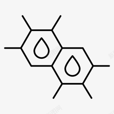 石油工业分子原子燃料图标图标