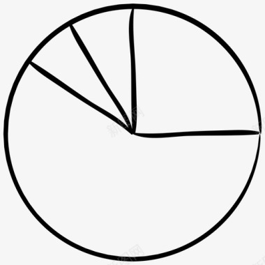 下雨图手绘饼图图表统计信息图标图标