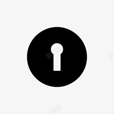 安全锁孔钥匙孔门钥匙安全钥匙图标图标