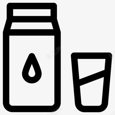 牛奶钙饮料图标图标