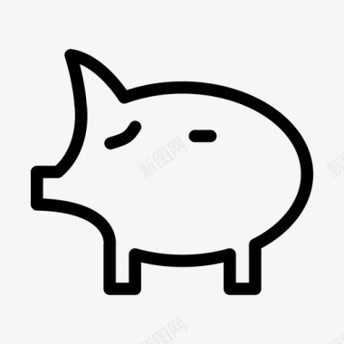 小猪小猪银行金融图标图标
