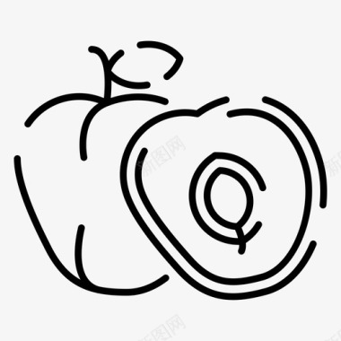李子白藜芦食物图标图标