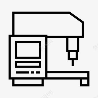 机械夹紧工业机械工业生产线图标图标