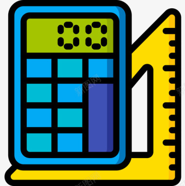新华书店标志计算器stem12线性颜色图标图标