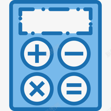 学校蓝色计算器54学校蓝色图标图标