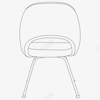 拉手椅家具中世纪现代图标图标