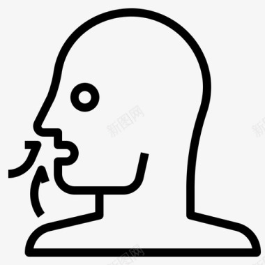 鼻子和嘴呼吸污染图标图标