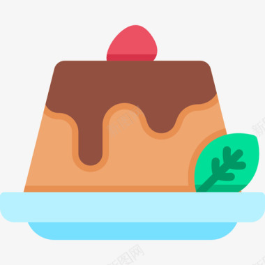 熔岩蛋糕咖啡店98扁平图标图标