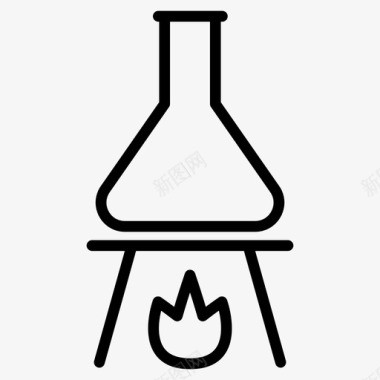 选择科学烧瓶烧杯烧嘴图标图标