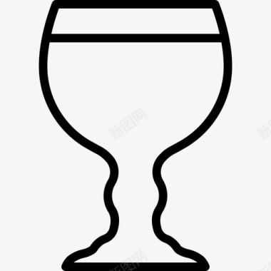 比利时啤酒杯比利时三倍麦芽酒啤酒杯圣杯图标图标