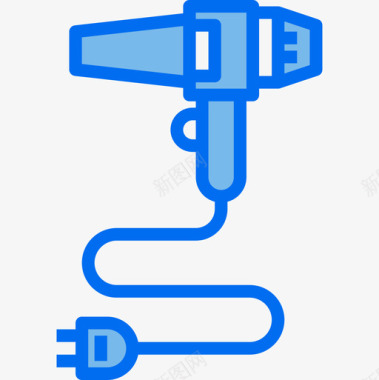 吹风机家用电器5蓝色图标图标