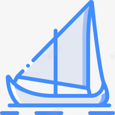 航海发明5蓝色图标图标