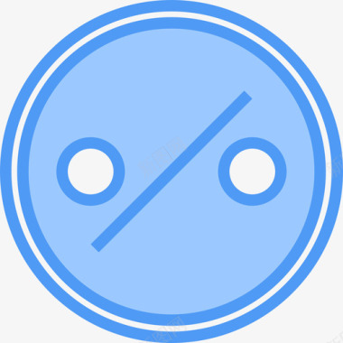 蓝色水晶按钮百分比按钮5蓝色图标图标