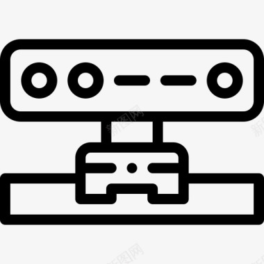 水墨数字8免扣非接触式数字服务8线性图标图标