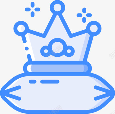 皇冠公主4蓝色图标图标