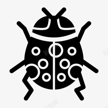 甲虫大黄蜂表情符号图标图标