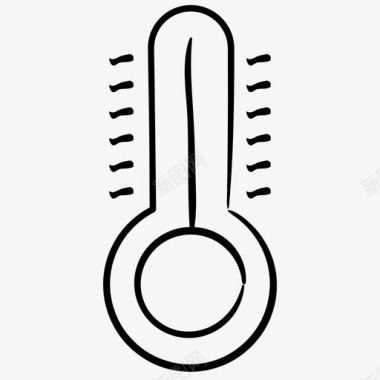 热浪夏天温度图标图标