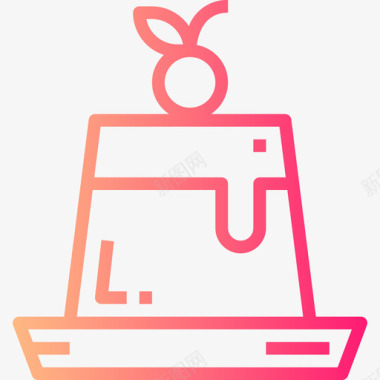 布丁布丁面包房92梯度图标图标