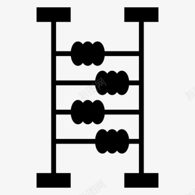 珠算盘算盘教育实验图标图标