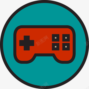 游戏控制器游戏界面按钮10线颜色图标图标