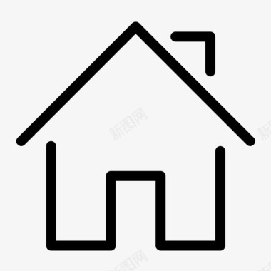 房产住宅单页房屋建筑物住宅图标图标